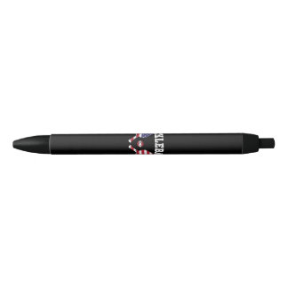 Stylo Noir Joueur de Pickleball Drapeau Américain Amour de Pi