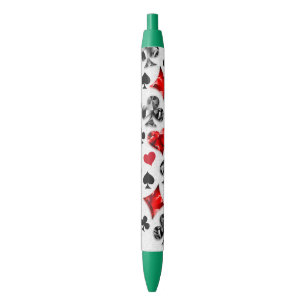Stylo Noir Joueur de poker Joueur de cartes de jouer costumes