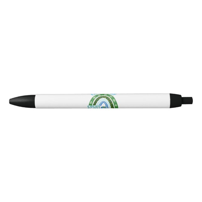 Stylo Noir Jour des terres Quotidien Protégez Notre Planète (Devant)