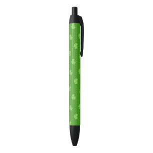 Stylo Noir Jour vert de Patricks de saint de motif de trèfle
