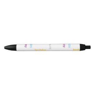 Stylo Noir Joyeux anniversaire