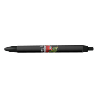 Stylo Noir Joyeux Noël camion rouge arbre hommes femmes