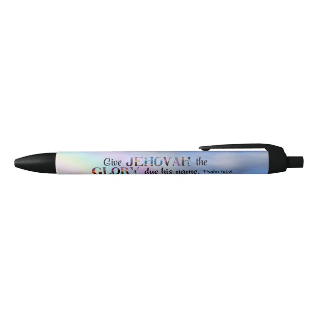 Stylo Noir JW Baptism Stylo-cadeau Keepsaké (Haut)