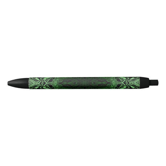 Stylo Noir Kaleidoscope vert (Devant)