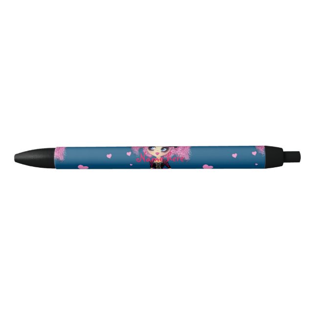 Stylo Noir Kawaii Fille PinkP Prom Princesse (Devant)