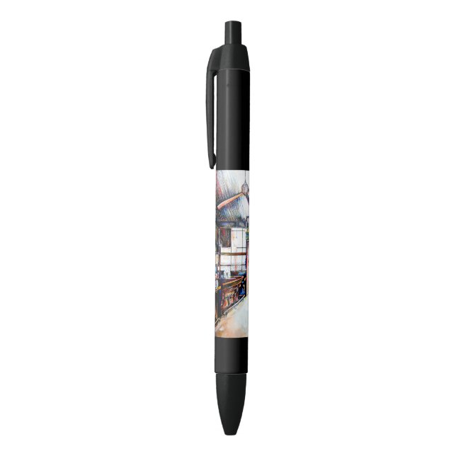 Stylo Noir L'amour n'est pas un mur, c'est un pont (Haut (Vertical))