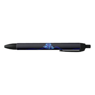 Stylo Noir l'arbre de Noël stylisé et lumineux de SlipperyJoe
