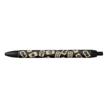 Le carrelage du Mahjong brun noir