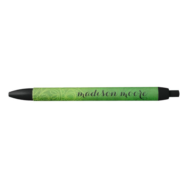 Stylo Noir Le kiwi de vert de chaux a modifié la tonalité le (Devant)