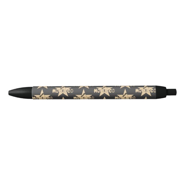 Stylo Noir Le Maroc est fier de chaque détail (Devant)