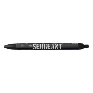 Stylo Noir Le sergent Thin Blue Line Distresse