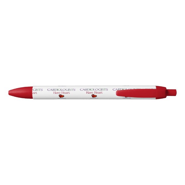 Stylo Noir Les cardiologues ont le coeur (Dos)