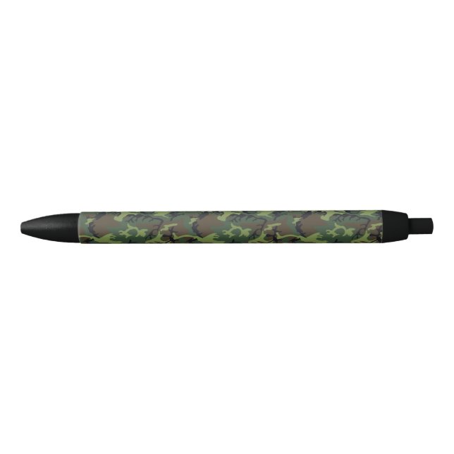 Stylo Noir Les militaires camouflent le motif (Devant)