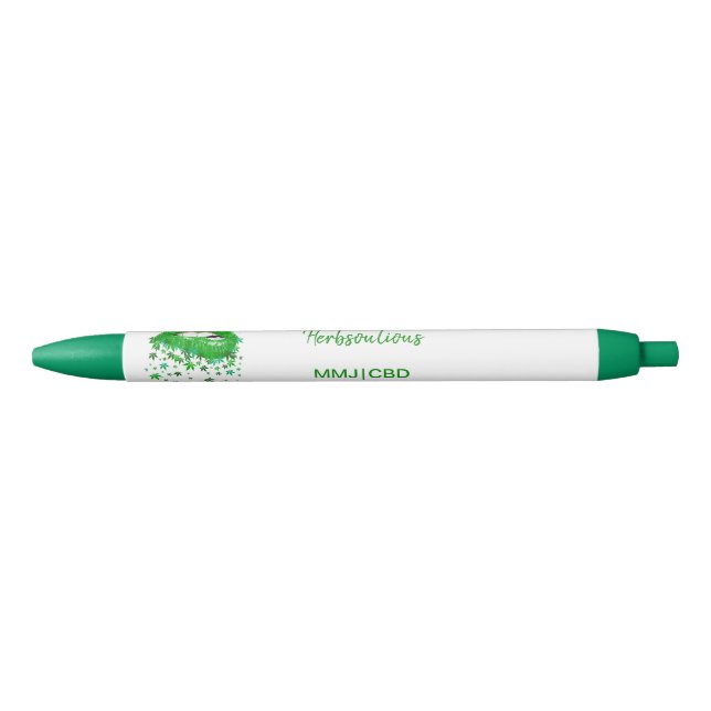 Stylo Noir Lèvres MMJ sexy vertes (Devant)
