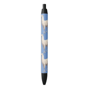 Stylo Noir Llama blanche
