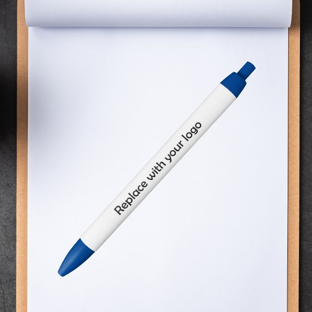 Stylo Noir Logo d'entreprise bleu (Créateur téléchargé)