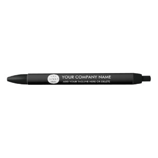 Stylo Noir Logo d'entreprise personnalisé simple promotionnel