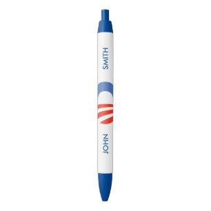 Stylo Noir Logo personnalisé Obama-Biden