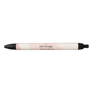 Stylo Noir Logo professionnel féminin moderne Blush Pink