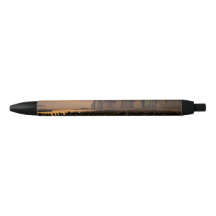 Stylo Noir Lueur de coucher du soleil pendant les cieux