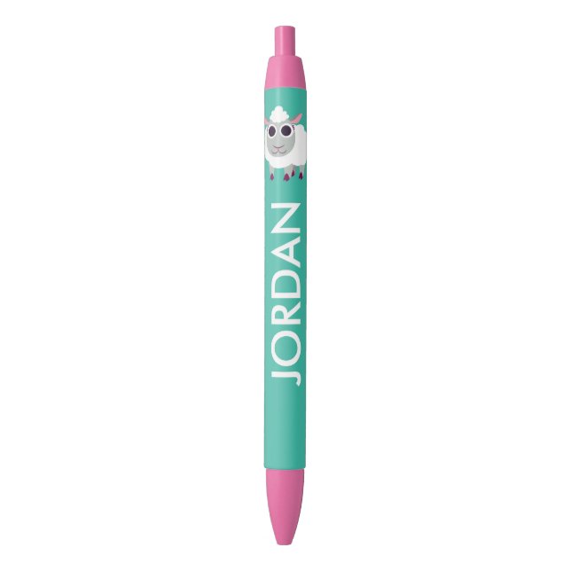 Stylo Noir Lulu les moutons (devant Vertical)