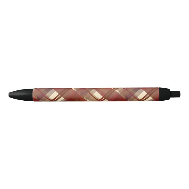 Stylo Noir Madras Plaid Fall Red (Devant)