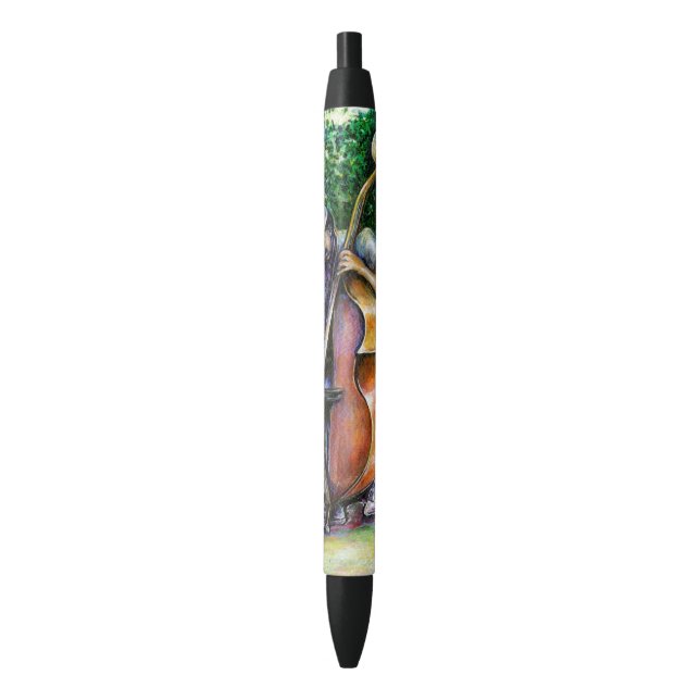 Stylo Noir Maman ne m'a jamais averti des joueurs tuba (devant Vertical)