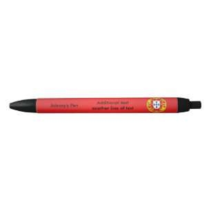 Stylo Noir Manteau du Portugal des bras