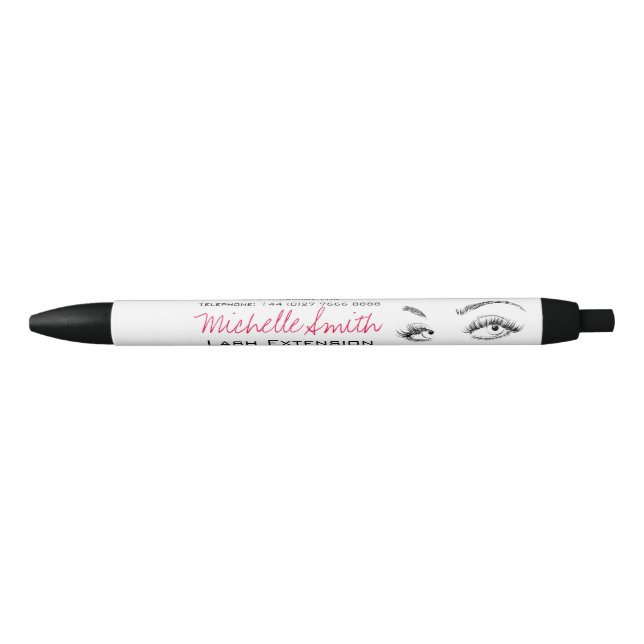 Stylo Noir Maquillage Artiste Lashes Brosses Noir et Blanc Si (Devant)