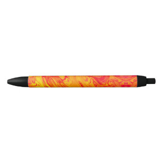 Stylo Noir Marbre du volcan Fire Lava