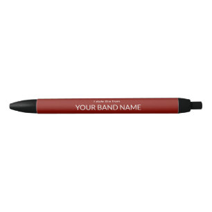 Stylo Noir Marchandises de groupe drôle Nom personnalisé Musi