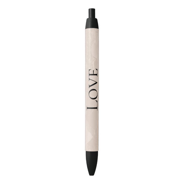 Stylo Noir Mariage chic perle glamour ivoire rose  (devant Vertical)