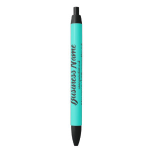 Stylo Noir Marketing commercial lumière teal personnalisé