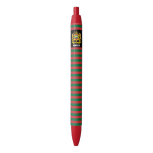 Stylo Noir Maroc Drapeau mignon Patriotique