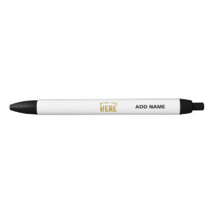 STYLO NOIR MARQUE BLANCHE MODERNE ET PERSONNALISABLE VÉRIFIÉE