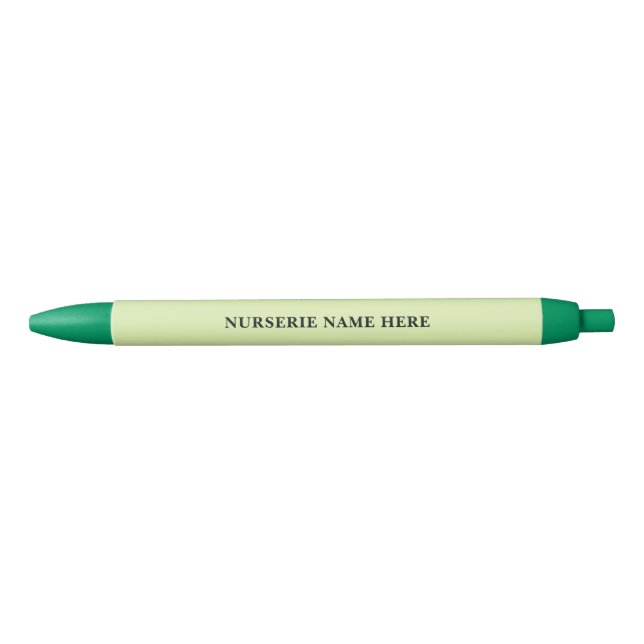 Stylo Noir Marque personnalisée de la pépinière Greenleaf (Devant)