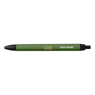 STYLO NOIR MARQUE VÉRIFIÉE FORET VERTE PERSONNALISÉE MODERNE
