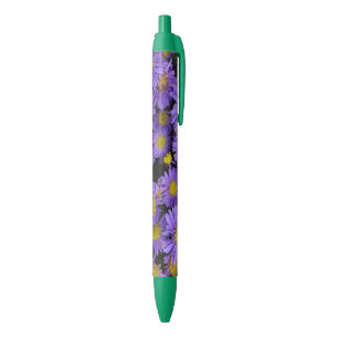 Stylo Noir Michaelmas Daisy Pen