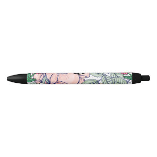 Stylo Noir Mikitiez terre natale nature selfloe fleur rose