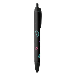 Stylo Noir Minimalist Doodle Pastel Pen