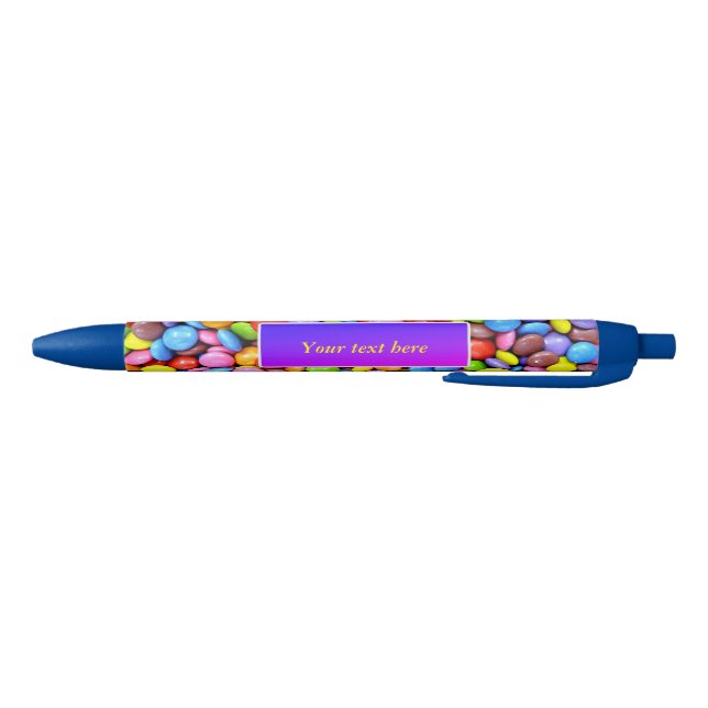 Stylo Noir Modèle Coloré Candy Pièces (Bas)