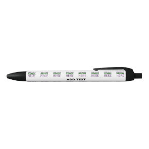 STYLO NOIR MODELE DE TEXTE D'IMAGE BLANC SIMPLE ÉDITABLE MODE