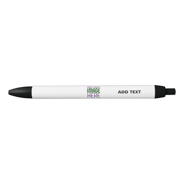 STYLO NOIR MODÈLE DE TEXTE D'IMAGE BLANCHE SIMPLE MODERNE (Devant)