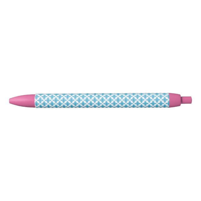 Stylo Noir Modèle floral (Devant)