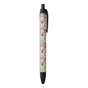 Stylo Noir Modèle géométrique de hippies vintages