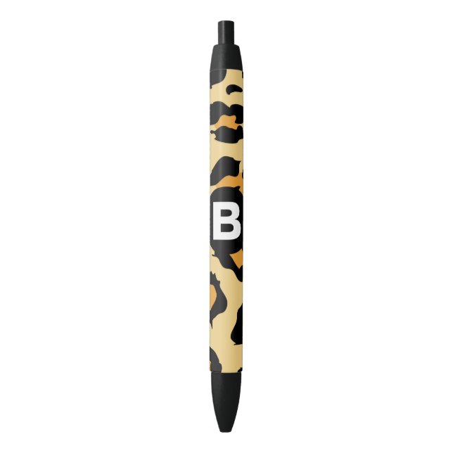 Stylo Noir Modern Cheetah Spots Pattern (devant Vertical)