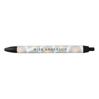 Moderne aquarelle arc-en-ciel professeur merci cad