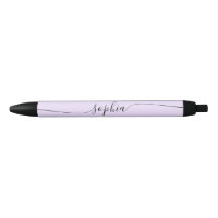 Moderne Script Calligraphie Pastel Purple