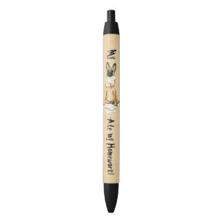 Stylo Noir Mon Malinois a mangé mon travail