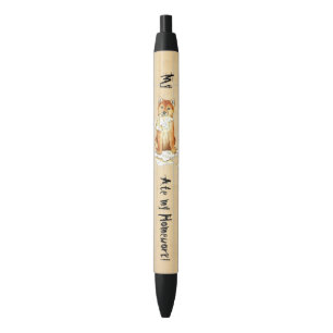 Stylo Noir Mon Shiba Inu a mangé mon travail